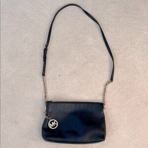 Michael Kors Black and Gold Crossbody Bag